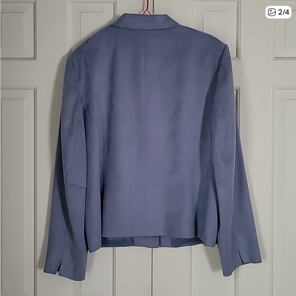 Talbots soft slate blue 4 button down jacket  sz 18 - Picture 2 of 4